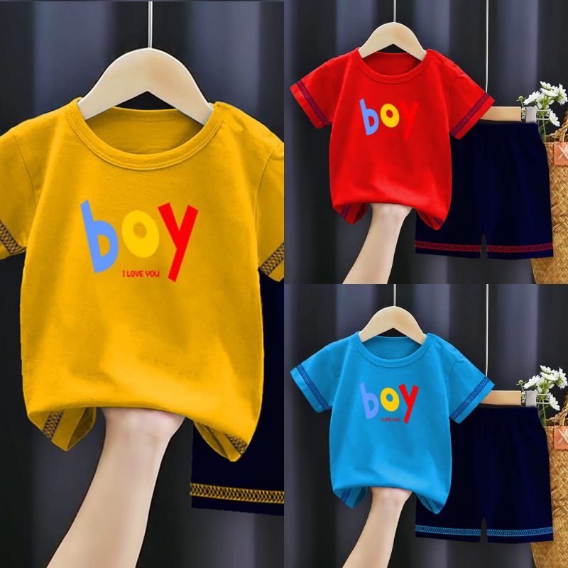 Cài Đặt Trẻ Em | Áo Thun Thời Trang Năng Động Cho Nam Nữ | Cậu Bé Yêu | Size S - XXL