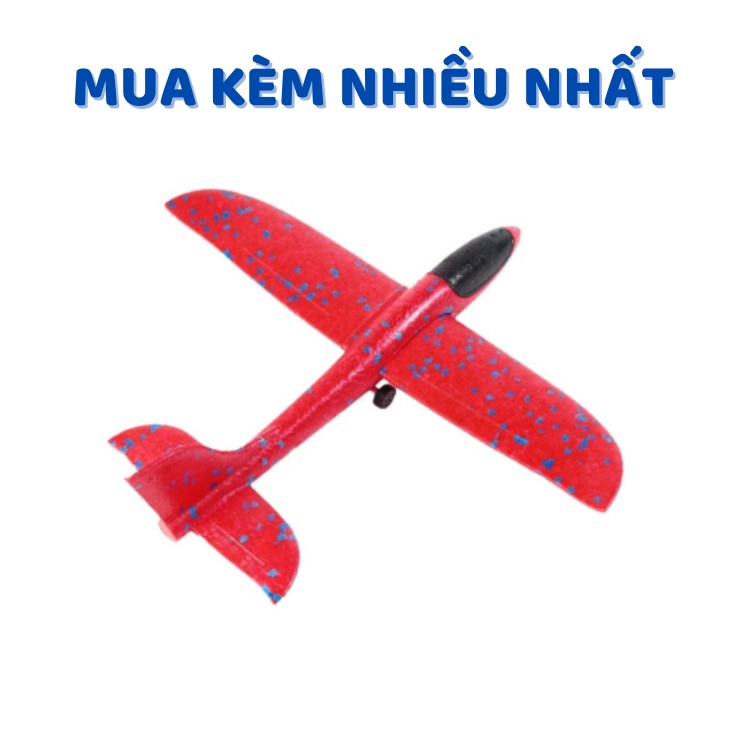 Súng Bắn Máy Bay Đồ Chơi Trẻ Em BUBUKIDS Xốp Cứng Chắc Chắn Tầm Bay Lượn Xa Mô Hình Trẻ Em