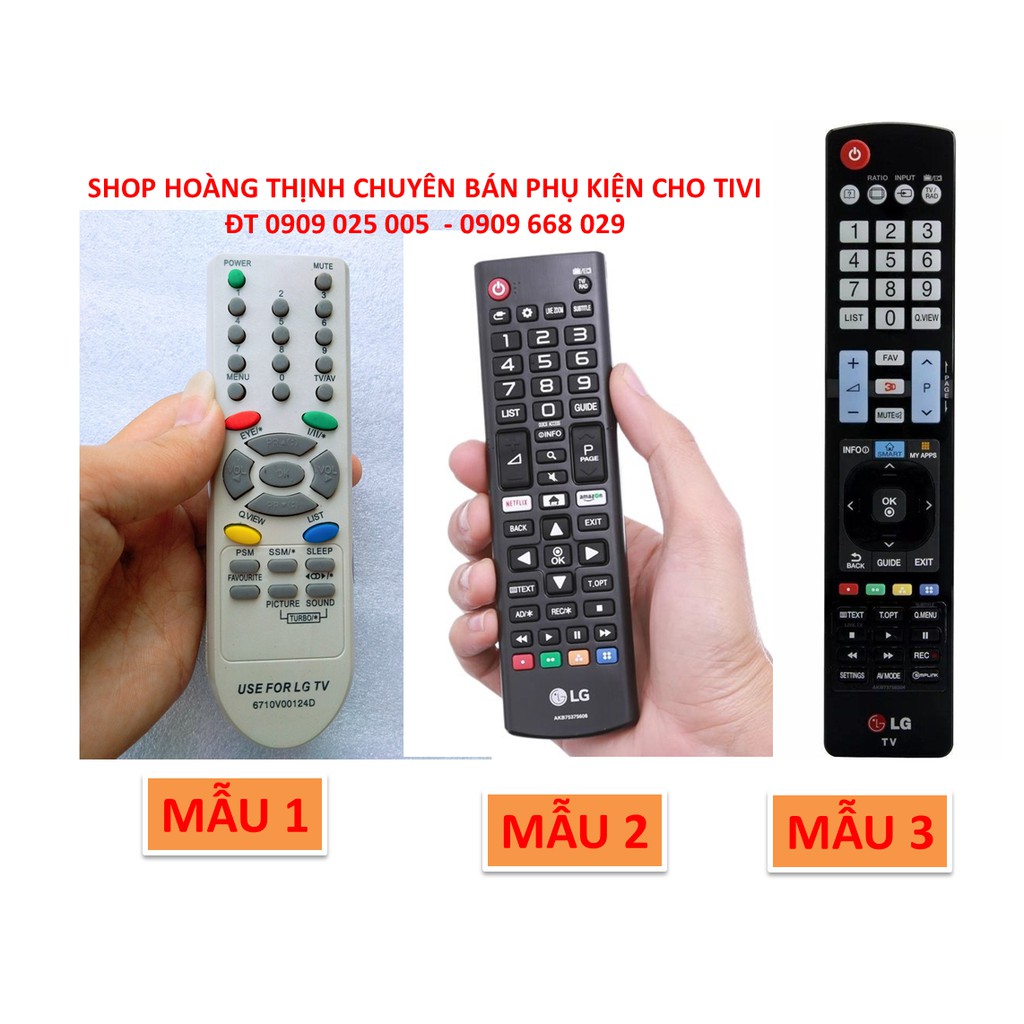 [TẶNG PIN] Điều khiển tivi LG cho tivi đời trước, LCD, LED, Smart từ TV LG 14-60 inch (có 3 mẫu cho khách dễ lựa)