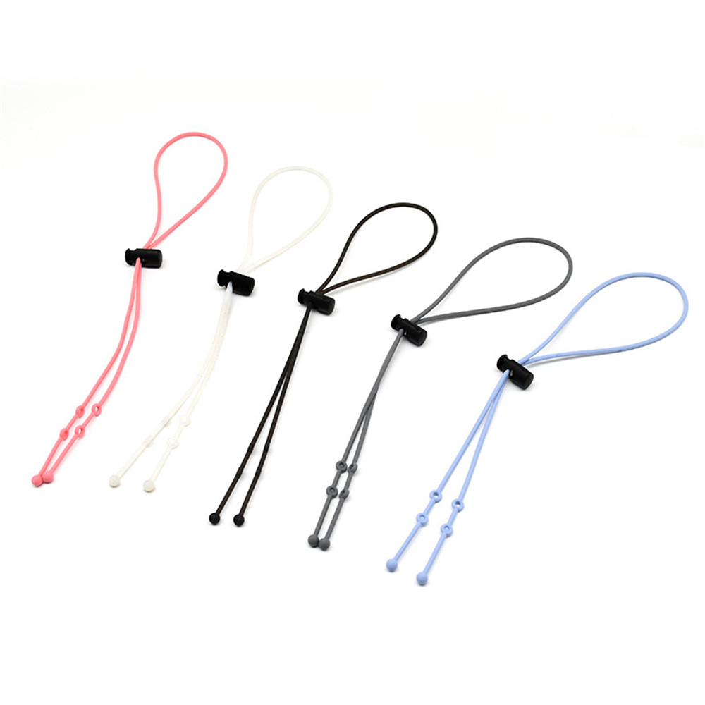 Simple Silicone Hanging Strap Extender Lanyard Adjustable Traceless Ear Hanging Rope