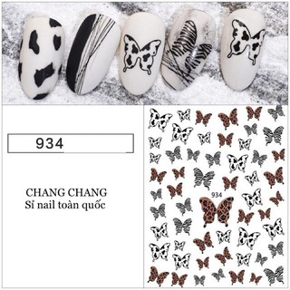 Sticker nail , sticker bướm dán móng tay.