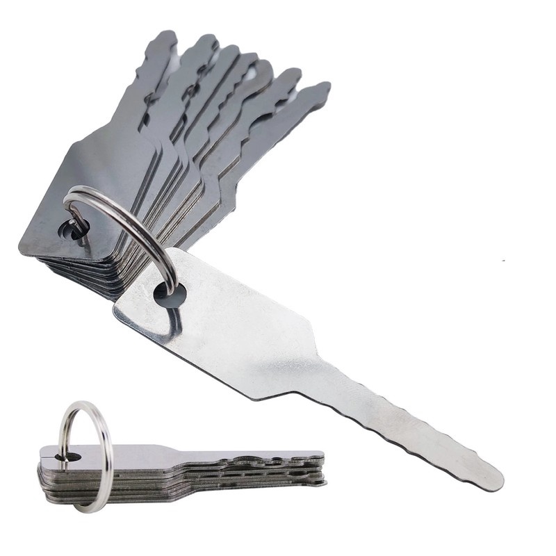 Bộ 10 Dụng Cụ Sửa Chữa Khóa Xe Hơi Bằng Thép Không Gỉ 10.5 * 2.8Cm