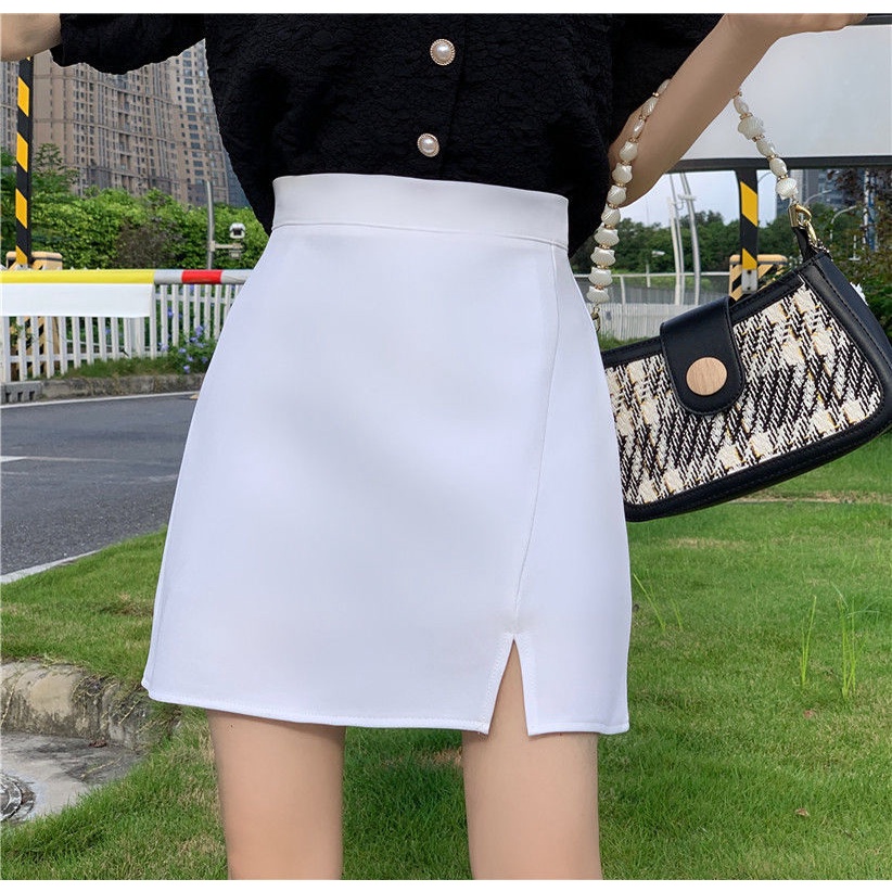 Váy Ôm Eo Cao Xẻ Tà Thời Trang Mùa Hè Mới