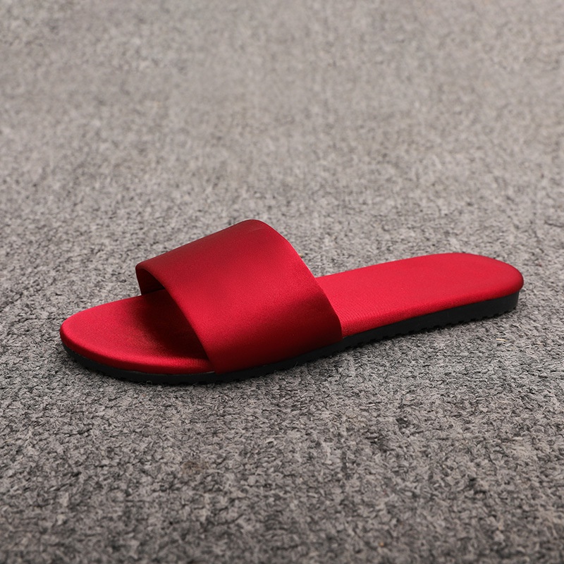 Dép Quai Ngang Thêu Họa Tiết Mới Cho Cô Dâu Giày 36-41