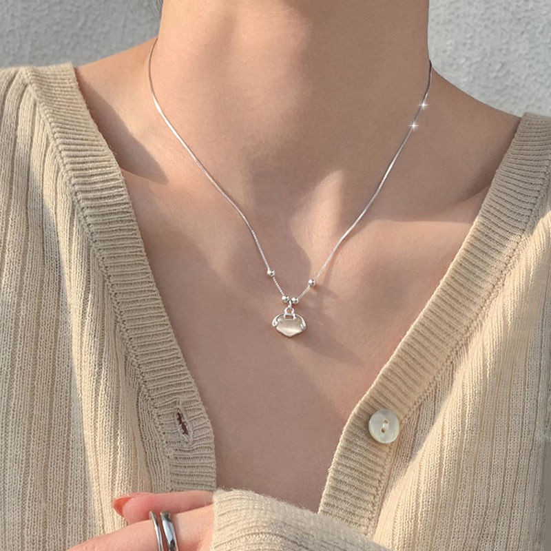 Vòng Cổ Choker Bạc 925 Mặt Hình Đám Mây May Mắn Cho Nữ