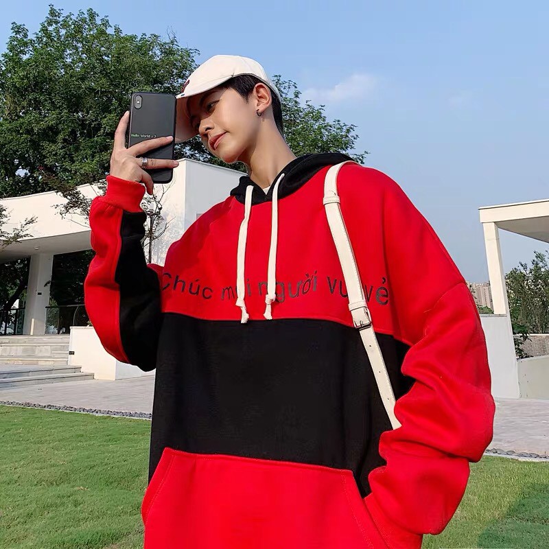 Áo hoodie nỉ unisex form rộng WIND Chúc Mọi Người Vui Vẻ, áo hoodie ullzang WIND | BigBuy360 - bigbuy360.vn