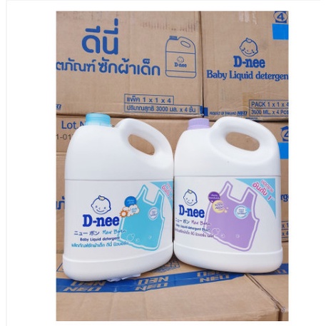 [Nội Địa Thái] Nước giặt quần áo em bé Dnee 3000ml chính hãng Thái Lan đủ các màu