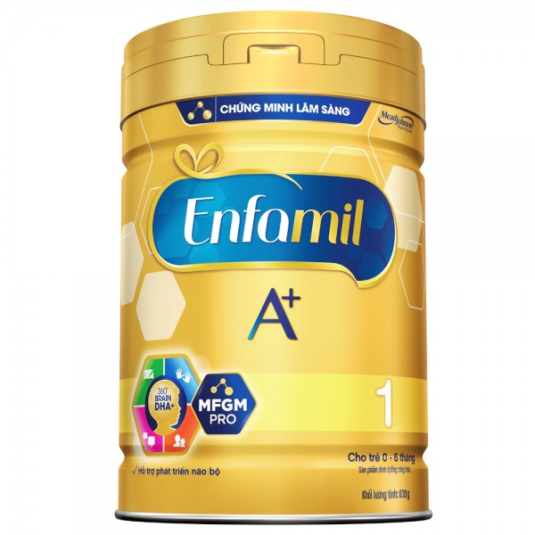 Sữa bột Enfamil A+ 1 830g (0-6 tháng)