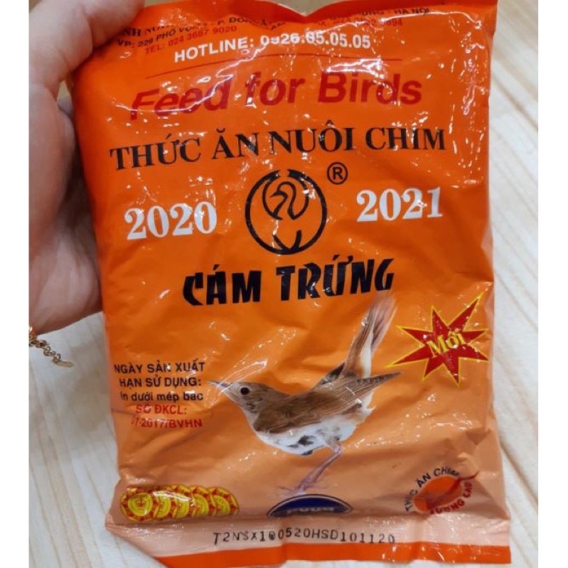 Cám trứng Ba Vì 500gram, cám chim làm mồi câu cá.