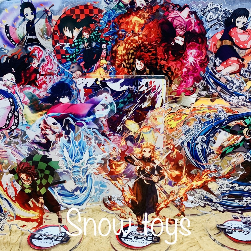 Mô hình standee kimetsu - thanh gươm diệt quỷ - tượng acrylic kimetsu -mica trong suốt tanjiro nezuko zenitsu trùng trụ