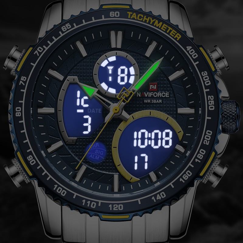 Đồng Hồ Nam NAVIFORCE 9182 Sang Trọng