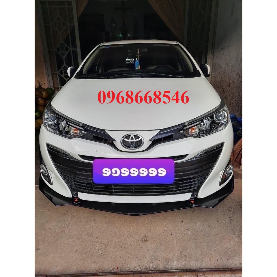 Lip trước ,cản trước Toyota Vios mẫu thể thao,nhựa ABS Cao Cấp Chống Va Đập Tốt