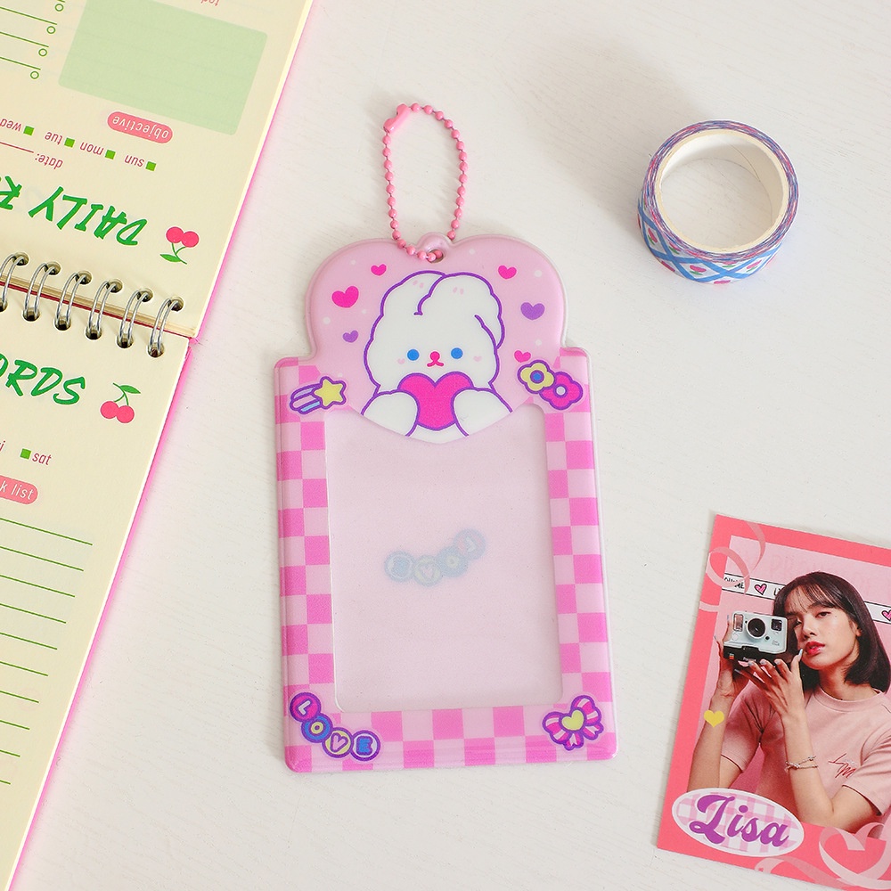 Móc Khóa Chủ Đề Hoạt Hình Lomo Đáng Yêu Giá Đỡ