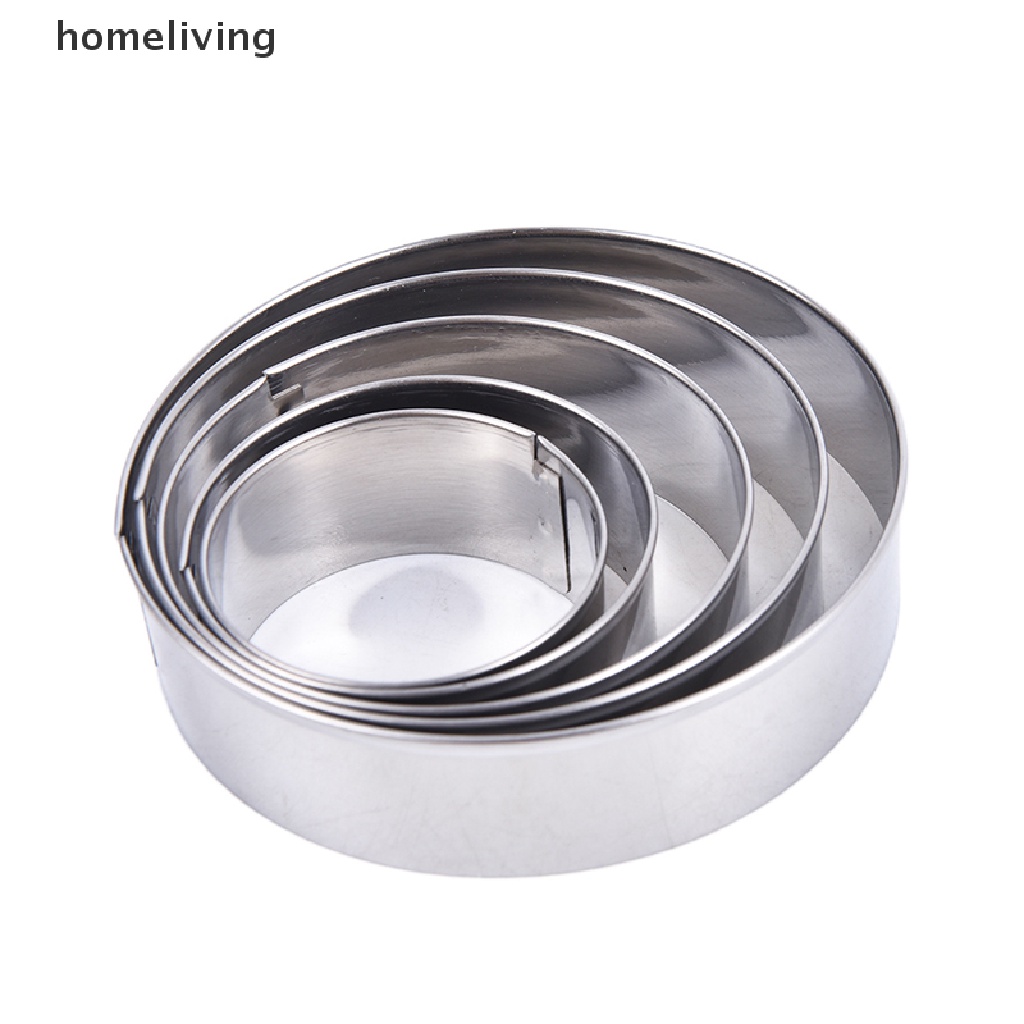 1 Bộ Khuôn Cắt Bánh Quy Tròn Bằng Thép Không Gỉ