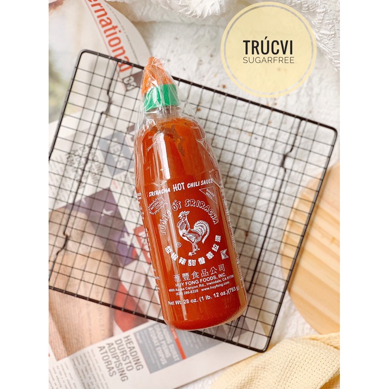 [Không calo] Tương ớt Sriracha ( eat clean, keto, ăn kiêng, tiểu đường)