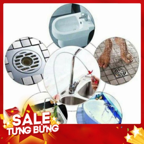 HOT FREE SHIP  FREE SHIP Que Thông Cống Gắp Rác Lò Xo Bằng Thép Tiện Lợi 60cm giá tốt chỉ có ở tiện ích shop GIÁ TỐT CHỈ