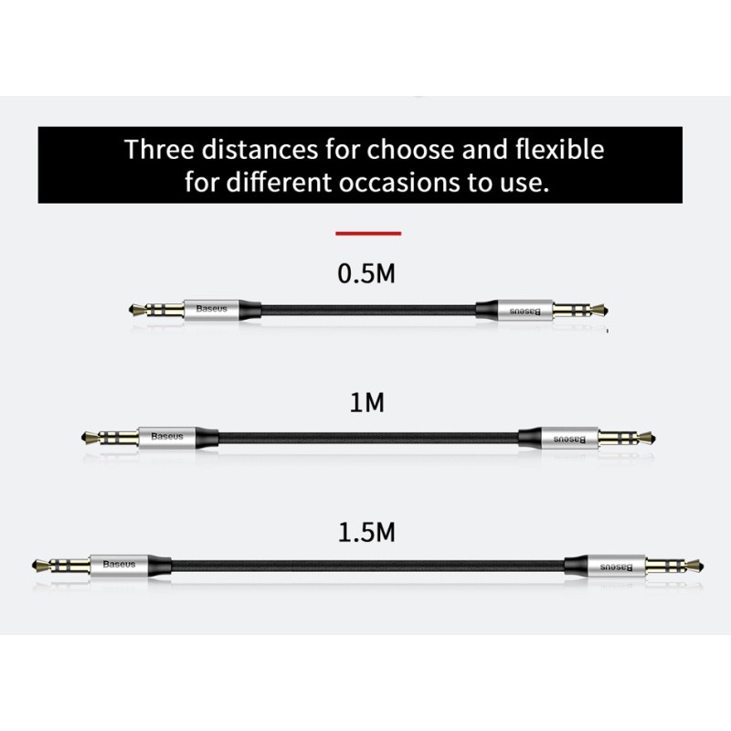 Cáp âm thanh Baseus OTG chuyên dụng với phích cắm 3.5mm