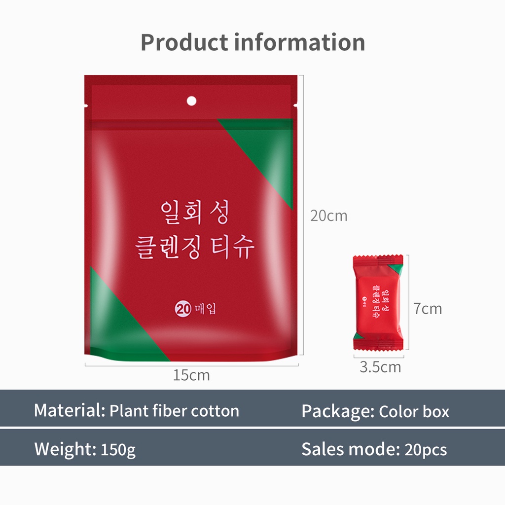 Set 20 Khăn Cotton Du Lịch JUJIAJIA Dùng Một Lần Làm Từ Sợi Thấm Hút