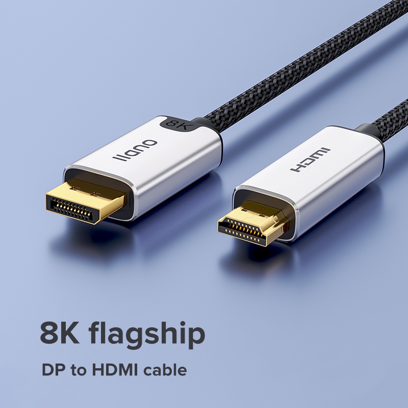 Dây cáp LLANO chuyển đổi Displayport 2M 8K HD DP sang Hdmi cho PC laptop TV máy chiếu