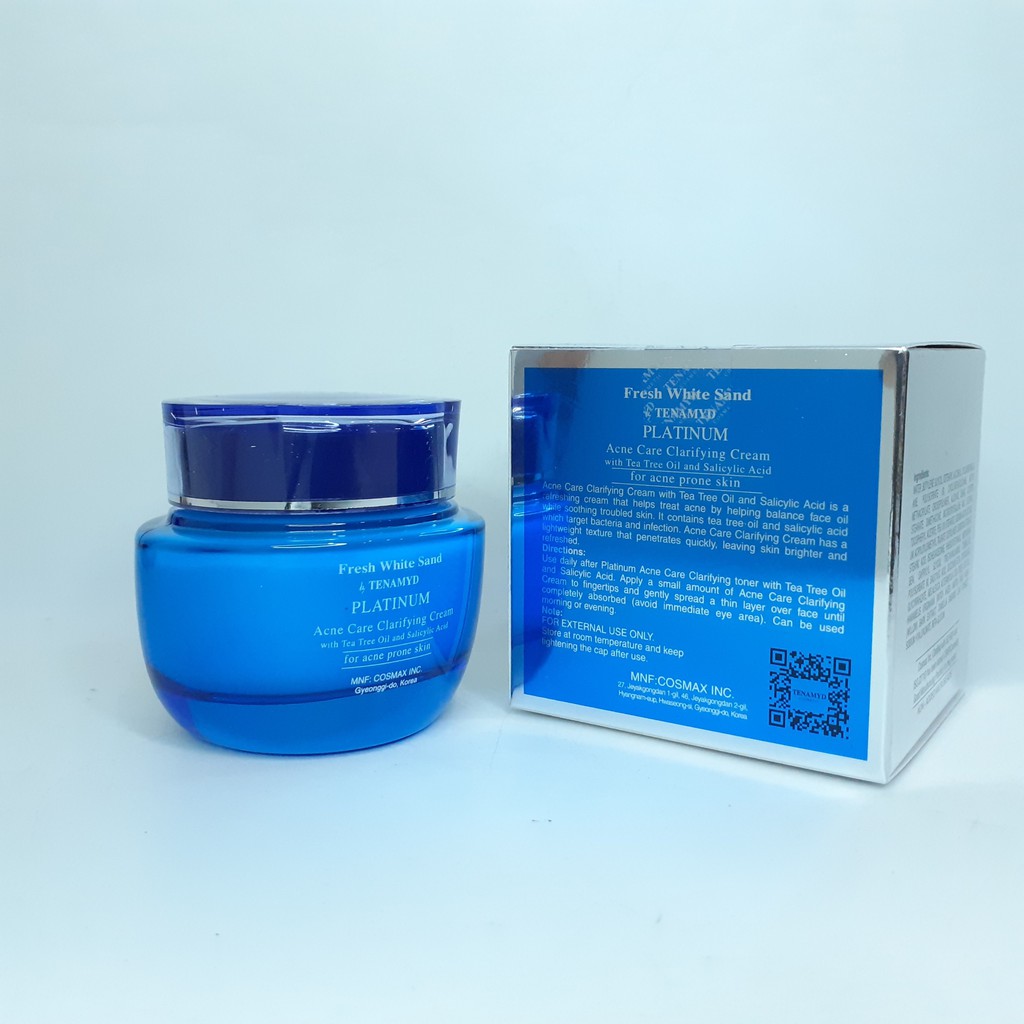 Date 06/2026 Kem dưỡng da mụn Tenamyd Platinum Acne Care Clarifying Cream 60g