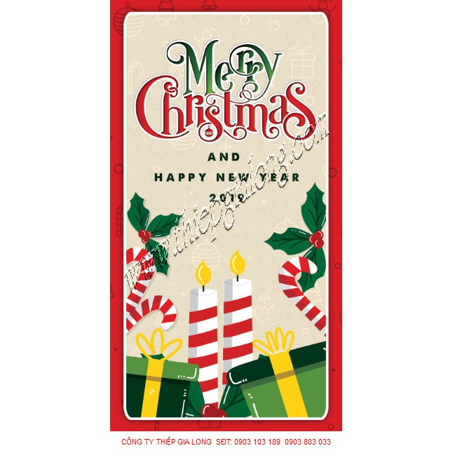 COMBO 10 Thiệp Noel nhí