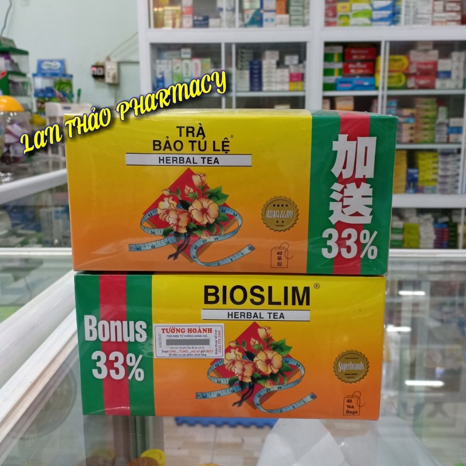 Trà Bioslim Hộp 40 Gói Chính Hãng Giá Tốt - trà bảo tú lệ