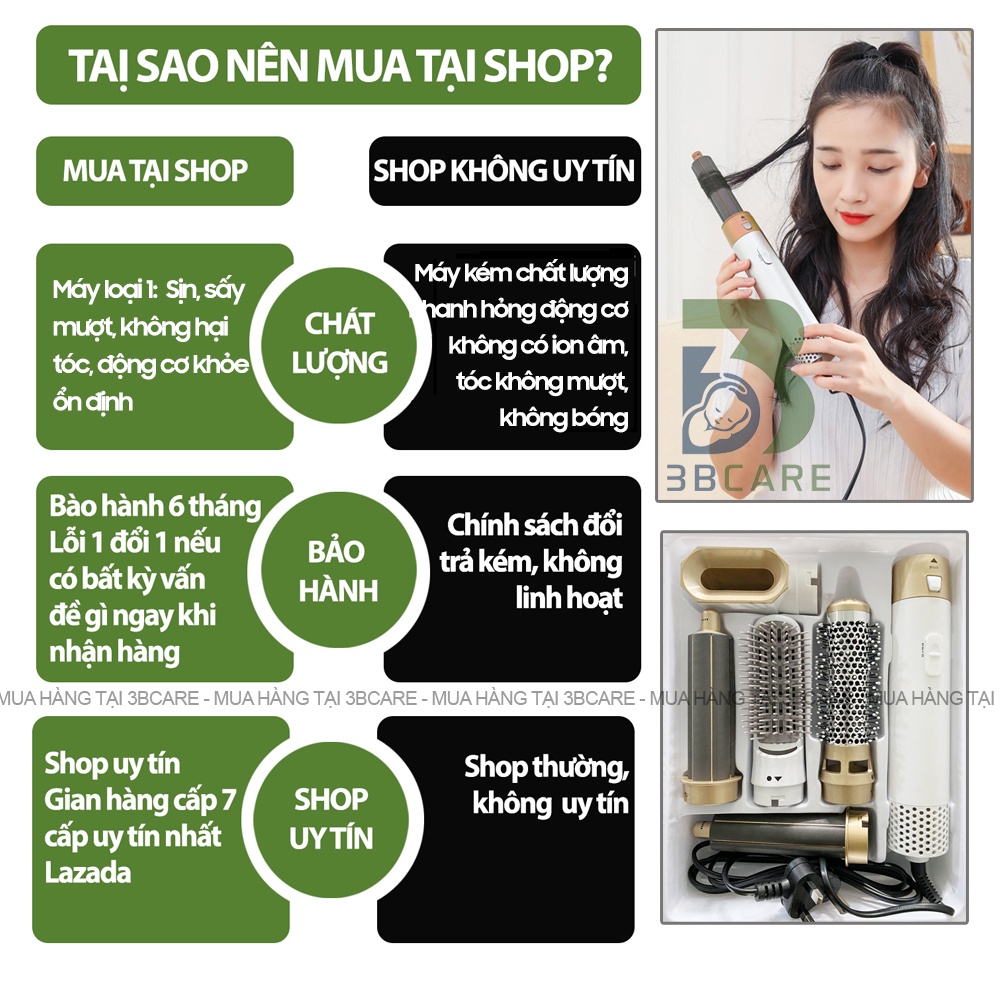 Máy sấy tóc tạo kiểu ACHITA S05 5 đầu tạo kiểu , máy sấy tóc cao cấp - Shop 3B Care