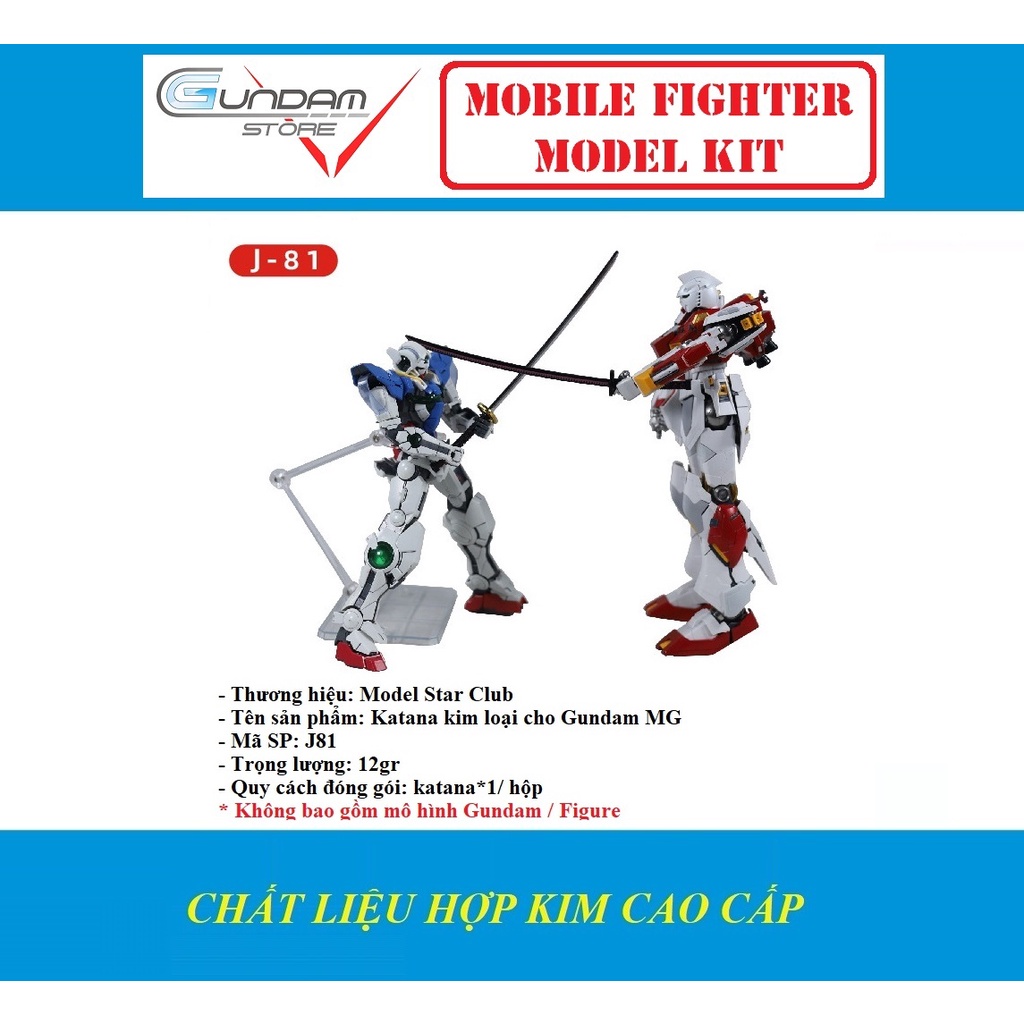 Bộ Phụ Kiện Mô Hình Katana VT J-80 J-81 Cho Gundam MG LBX Figure Đồ Chơi Anime