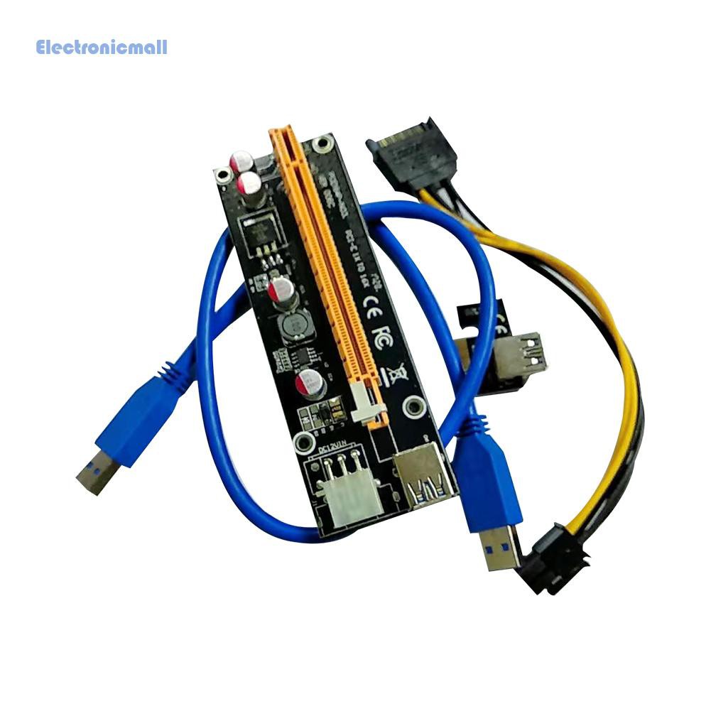 Card Đồ Họa Mở Rộng Pci-E 1x Sang 16x Kèm Cáp Usb 3.0 6 Pin