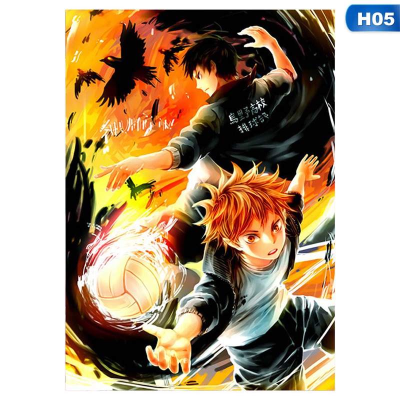 Poster Treo Tường In Hình Nhân Vật Anime Haikyuu