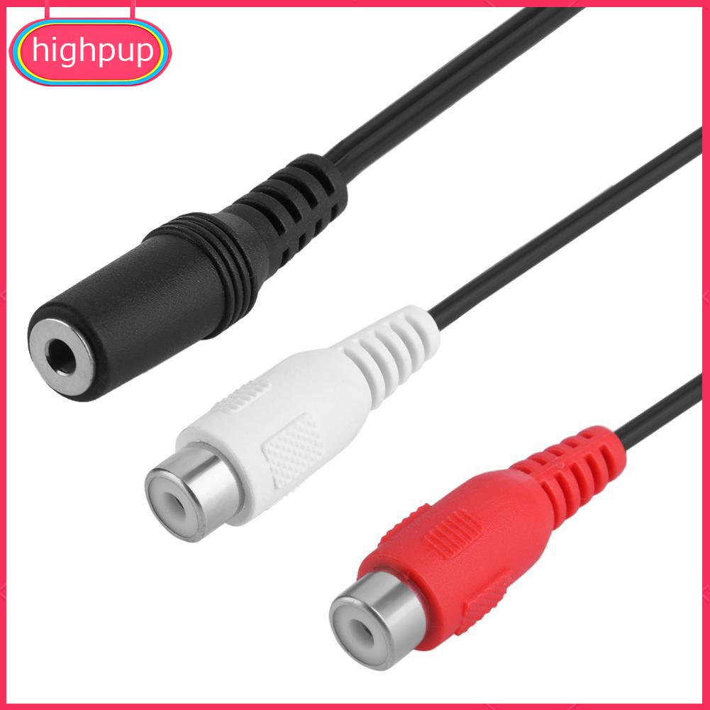 Cáp phân chia kết nối âm thanh chữ Y 2 RCA 3.5mm chất lượng cao