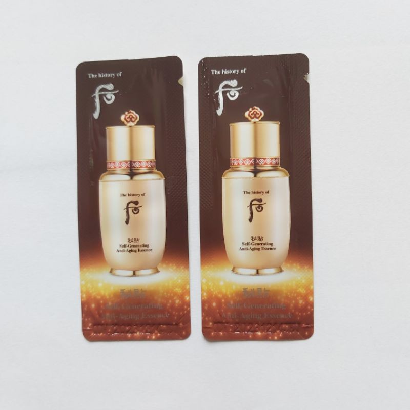 Gói Tinh chất Whoo Bichup hồng nhuận trẻ hóa da và giảm mụn ẩn - Whoo Bichup Self-Generating Anti-Aging Essence 1ml