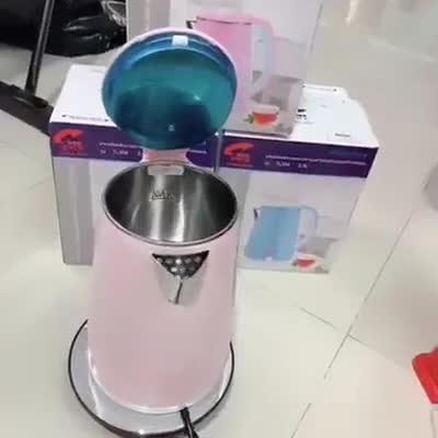 Bình Đun Siêu Tốc dung tích 2,5L Thái Lan chống giật tự ngắt 2 lớp inox và nhựa ấm màu pastel siêu đẹp