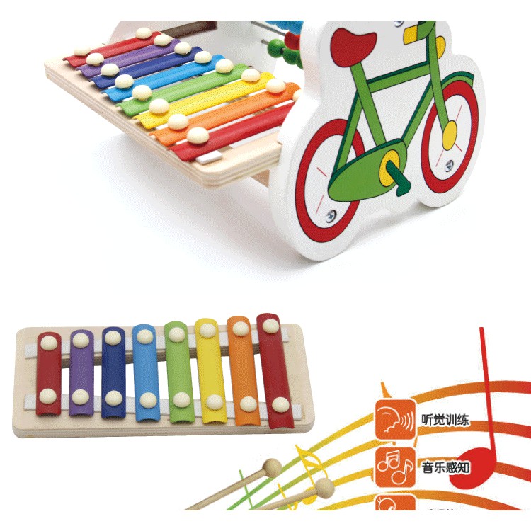 [Freeship] Combo Đàn Xylophone 8 Thanh Bằng Gỗ + Bộ tính toán cho bé bé khám phá tài năng âm nhạc