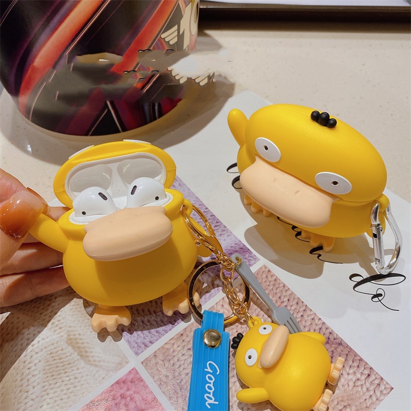 Vỏ Bảo Vệ Hộp Sạc Tai Nghe AirPods Pro 1 / 2 3 Hình Chú Vịt Dễ Thương