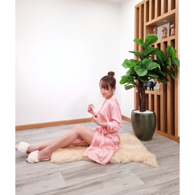 Áo choàng ngủ Kimono Lụa IK 1062 Giá 598.000đ