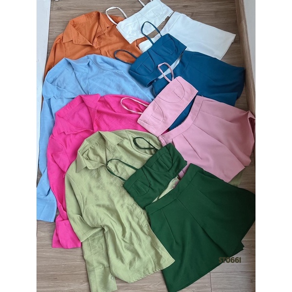 Set 3 món đi biển kèm bra 3 màu KC