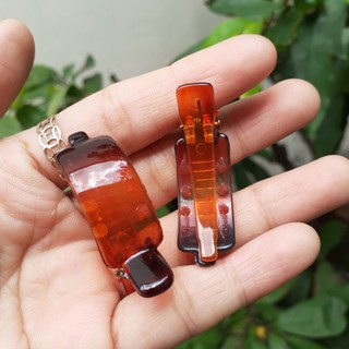 Kẹp mỏ vịt nhí màu nâu