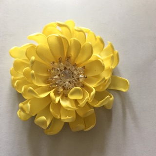 Hoa Cúc Vàng Handmade ruy băng