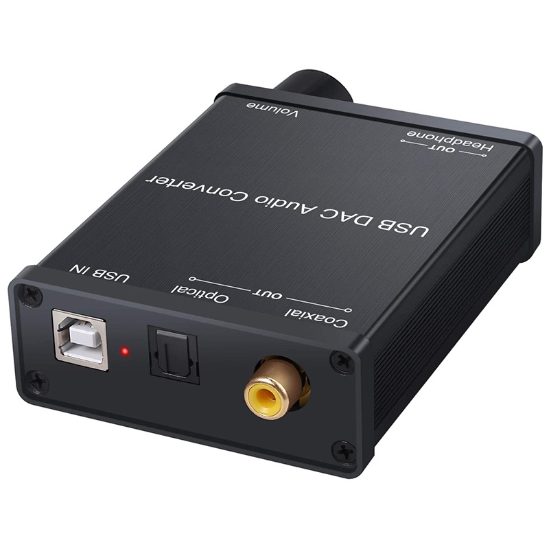 Đầu chuyển đổi âm thanh từ usb sang cáp đồng trục s/pdif cáp quang 3.5mm/6.3mm kèm phụ kiện