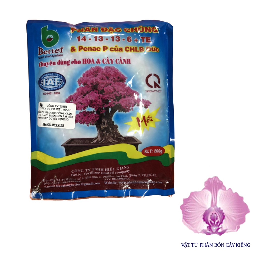 Phân Bón NPK (3 Màu) Better 14-13-13+6s+TE - #126A# 200g