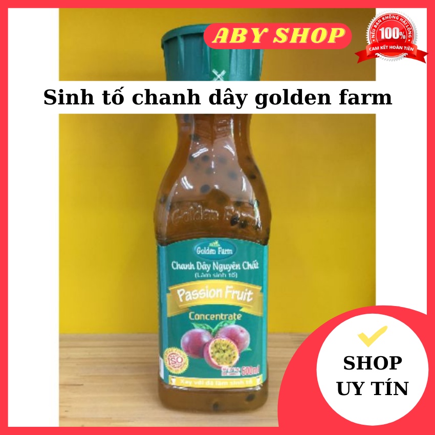 Sinh tố chanh dây ⚡ GIÁ SỐC ⚡ sinh tố Golden Farm 500ml ngọt ngọt thanh chua hương vị trái cây