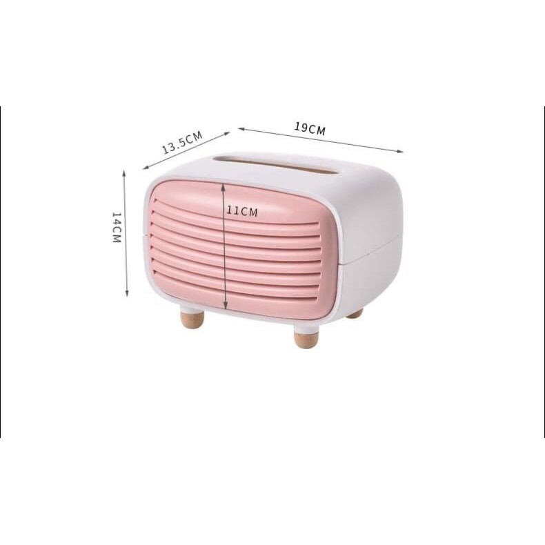 Hộp Đựng Giấy Hình Radio Decor Siêu Xinh