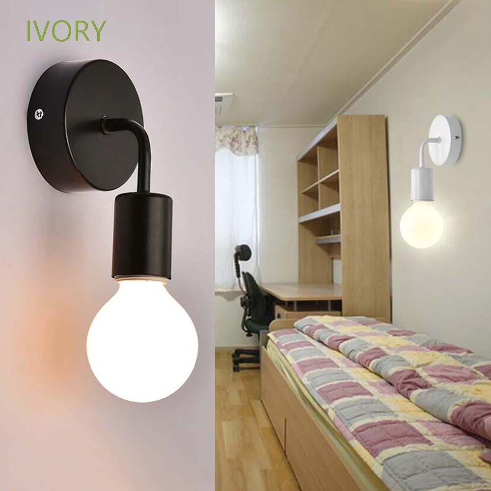 Đèn gắn tường E27 110V 220V phong cách Bắc Âu cổ điển gồm hai màu tùy chọn