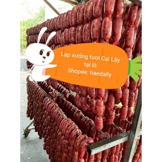 [1KG] Lạp xưởng tươi Cai Lậy  2 vị  90% nạc gồm: 500g vị SaTe, 500g vị trứng muối
