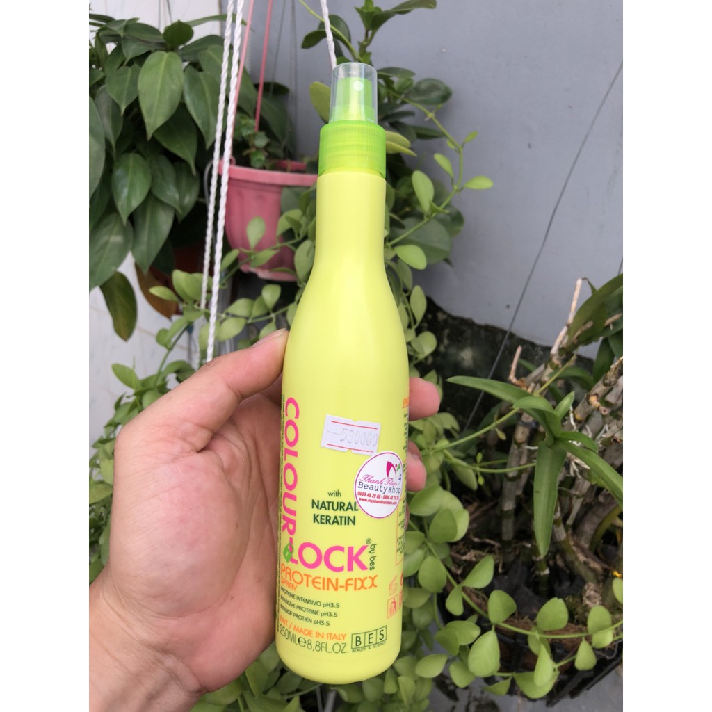 Xịt dưỡng khóa màu Bes Hergen Protein Fixx pH 3.5 250ml | BigBuy360 - bigbuy360.vn