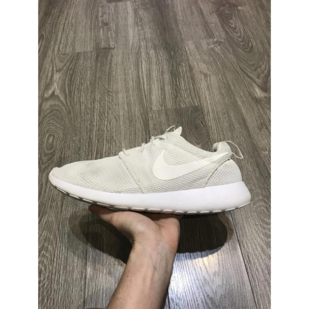 [Real] Giày nike nike Roshe Run  2hand trắng 42.5 27cm . HOT . ! , ' ; ` : v