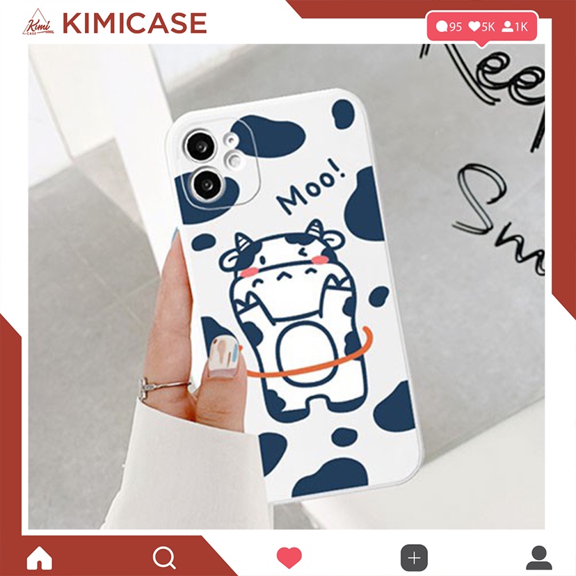 Ốp iphone cạnh vuông Bò Sữa 6/6plus/6s/6splus/7/7plus/8/8plus/x/xr/xs/xsmax/11/11pro/11promax/12mini/12/12pro/12promax