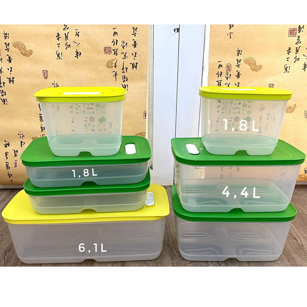 Bộ Hộp trữ mát có nút hô hấp Ventsmart (7 hộp) 🧡 FREESHIP 🧡 Tupperware🧡