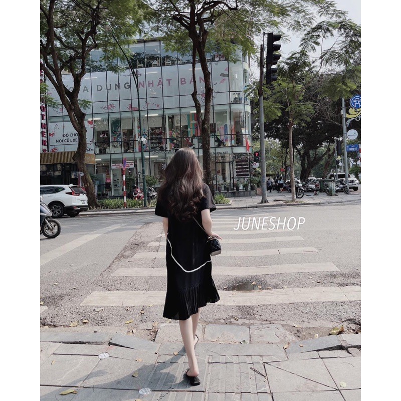 Váy bầu cao cấp siêu sangchất cotton mát mềm mịn thấm hút mồ hôi kết hợp chân confree size 43~70kg